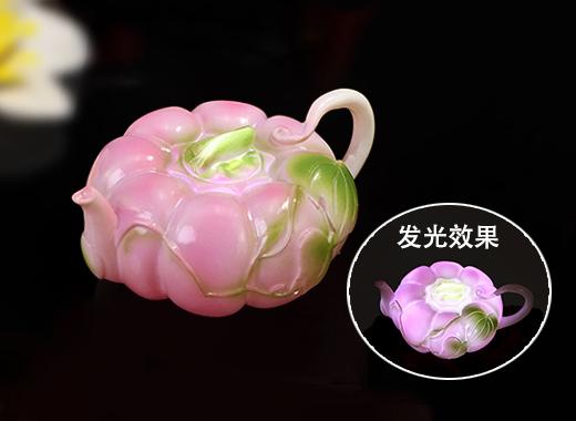绿釉瓷复刻树脂发光冰箱贴